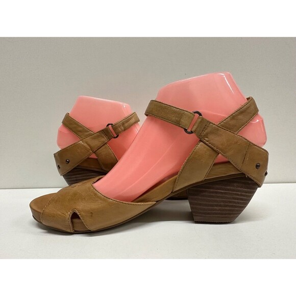 Everybody by BZ Moda women size EU 38.5/ US 8 brown leather strap sandals - Picture 5 of 12